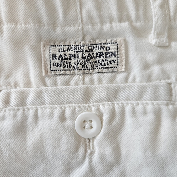 Bundle Polo by Ralph Lauren Kids Denim Jean (M 8-10) and Shorts /White 6X & 16 - Picture 4 of 12